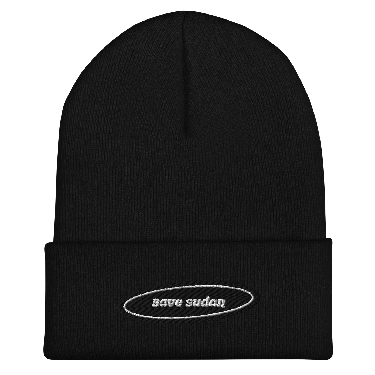 Embroidered Save Sudan Beanie
