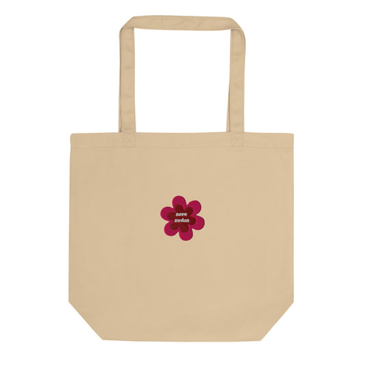 Embroidered Save Sudan Tote